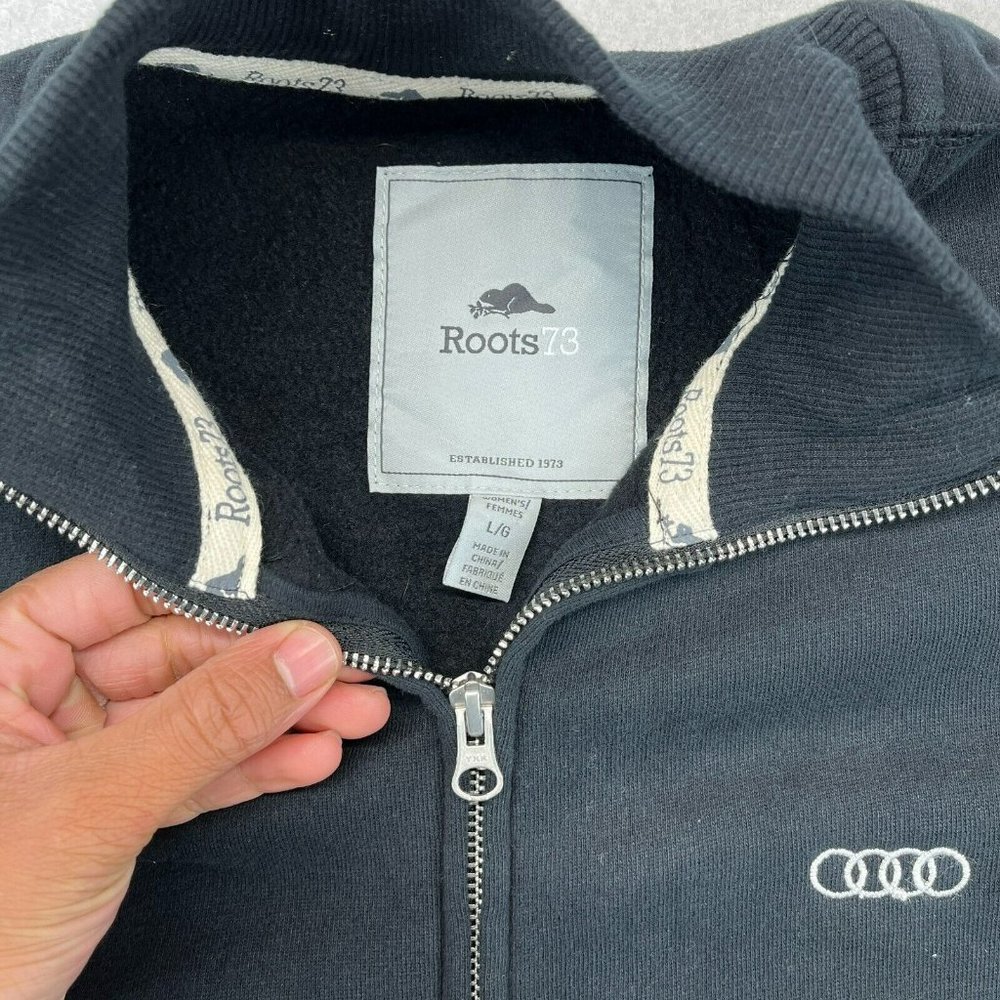 Audi Women's Black Zip-Up Top - Picture 3 of 11